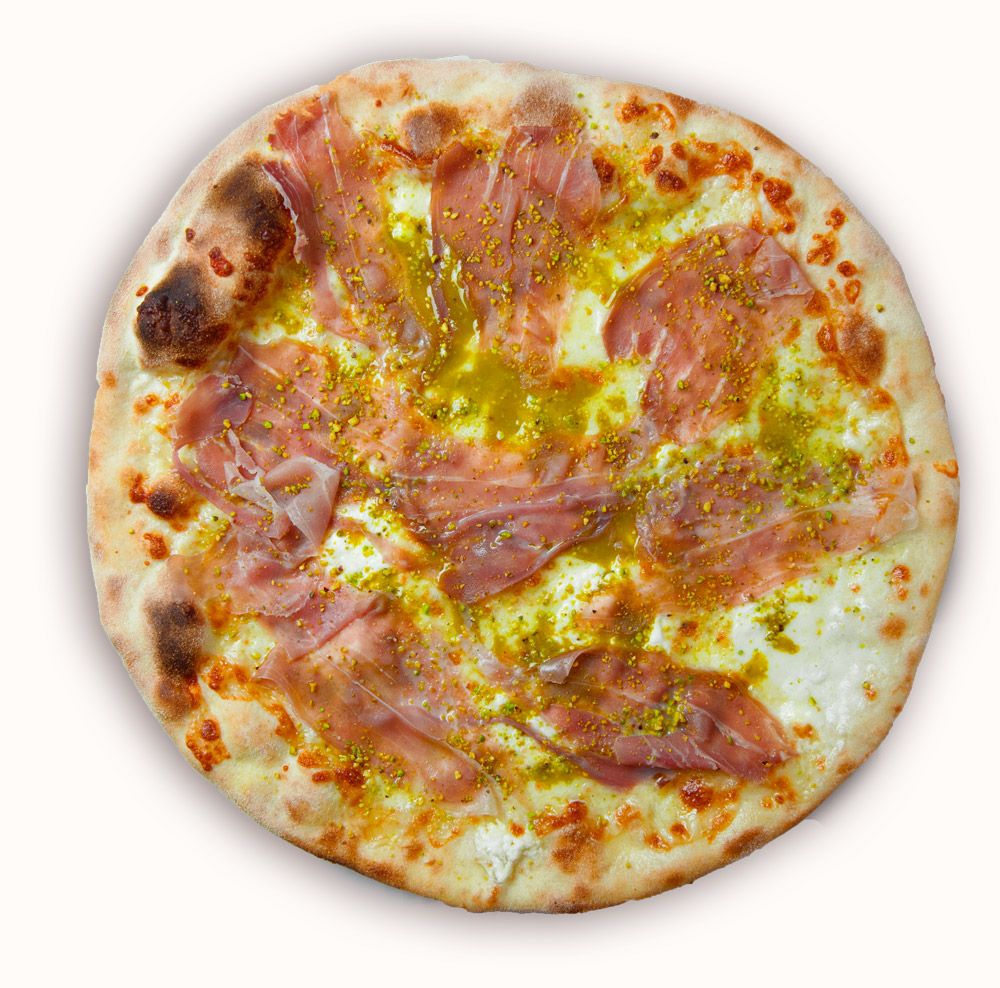 Pizza mit Schinken